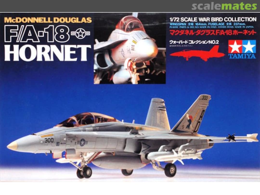 Boxart McDonnell Douglas F/A-18 Hornet 60702 Tamiya Boxart McDonnell Douglas F/A-18 Hornet 60702 Tamiya