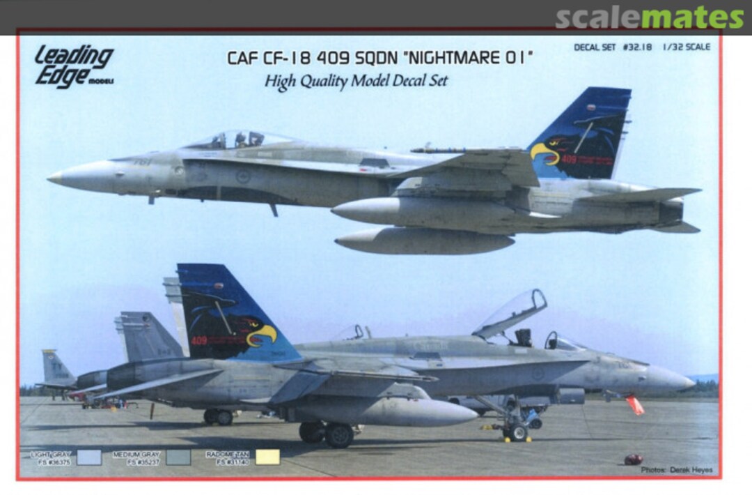 Boxart CAF CF-18 409 Sqdn "Nightmare 01" 32.18 Leading Edge Boxart CAF CF-18 409 Sqdn "Nightmare 01" 32.18 Leading Edge