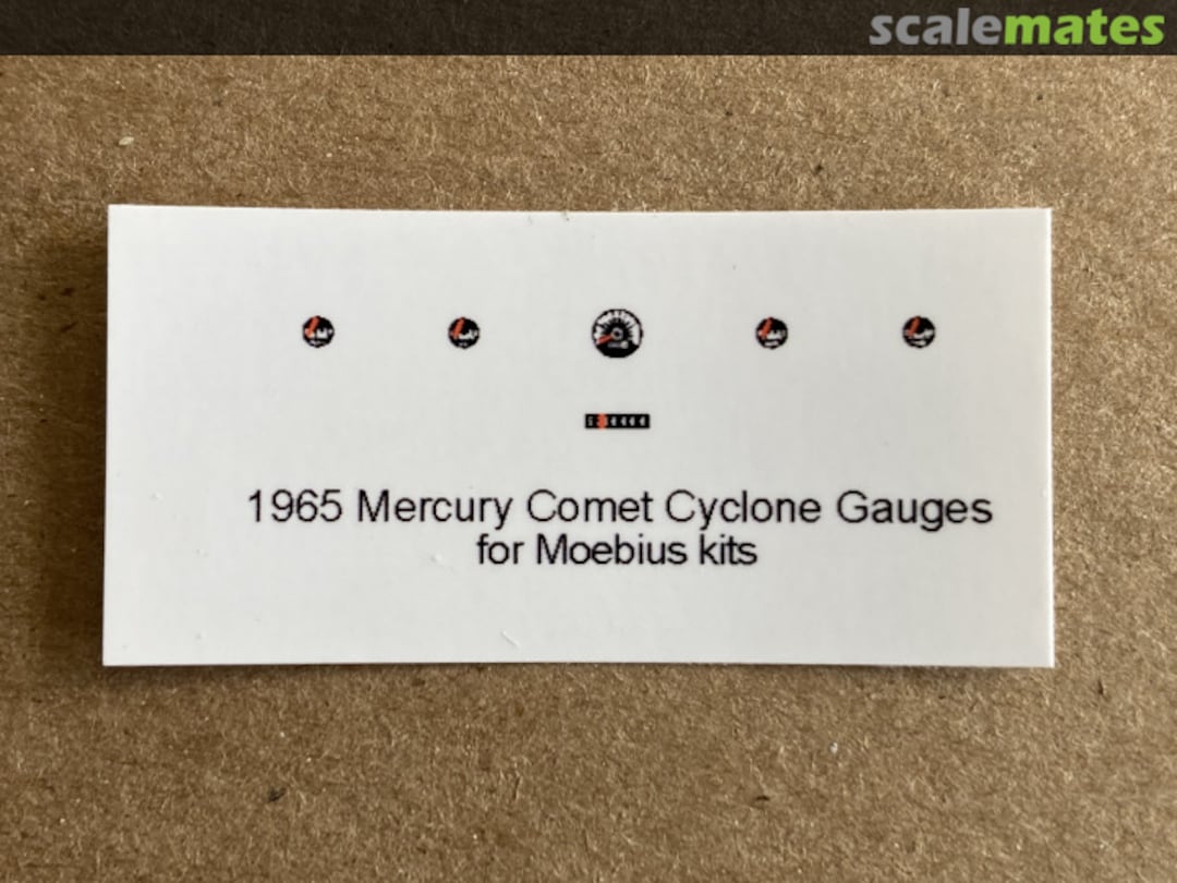 Boxart 1965 MERCURY COMET CYCLONE GAUGE FACES Best Model Car Parts Boxart 1965 MERCURY COMET CYCLONE GAUGE FACES Best Model Car Parts