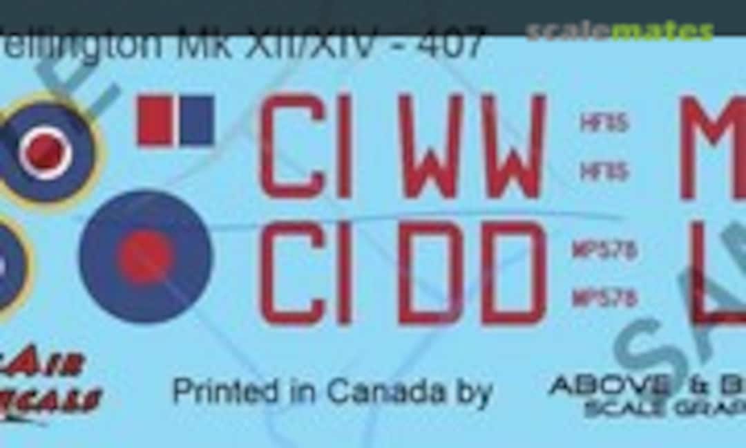 1:72 Vickers Wellington Mk XII & XIV (Above & Below Graphics 288) 288