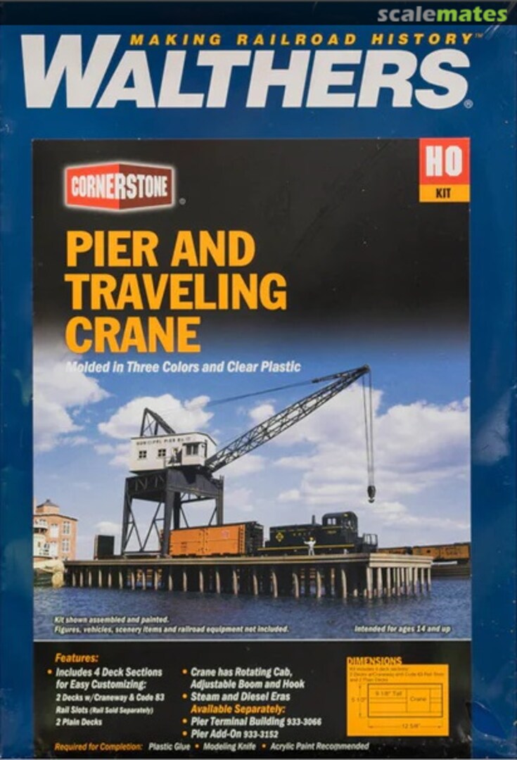 Boxart Pier and Traveling Crane 933-3067 Walthers Boxart Pier and Traveling Crane 933-3067 Walthers