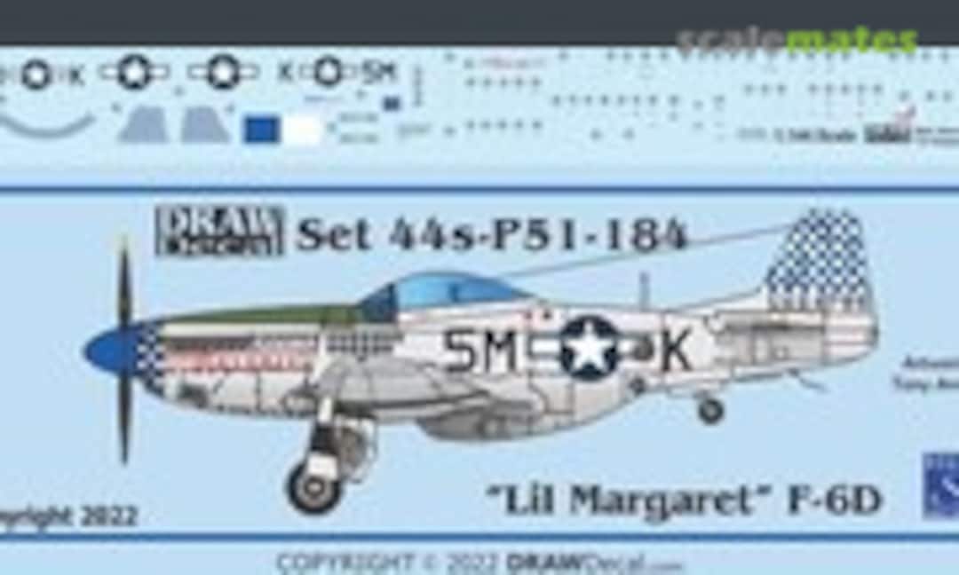 1:144 “Lil’ Margaret” F-6D (Draw Decal 44-P51-184) 44-P51-184