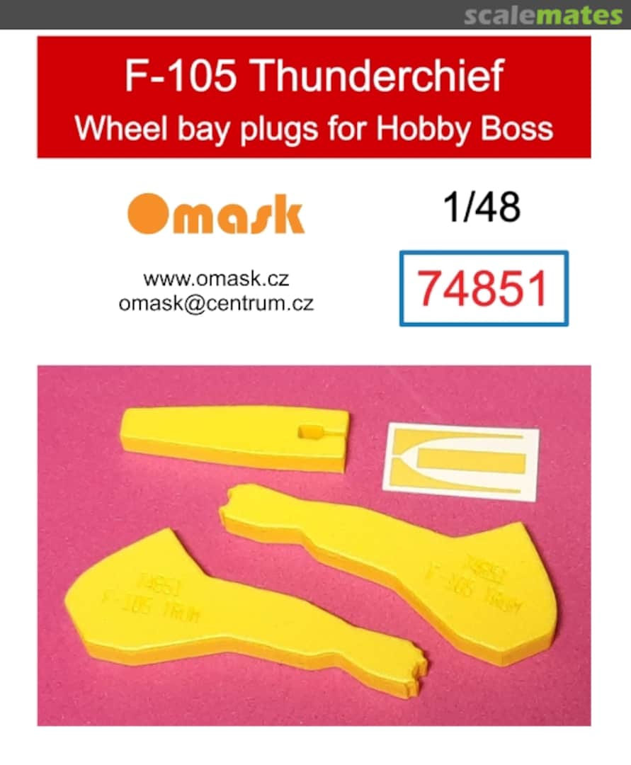 Boxart F-105 Thunderchief wheel bay plugs (for Hobby Boss) 74851 Omask Boxart F-105 Thunderchief wheel bay plugs (for Hobby Boss) 74851 Omask