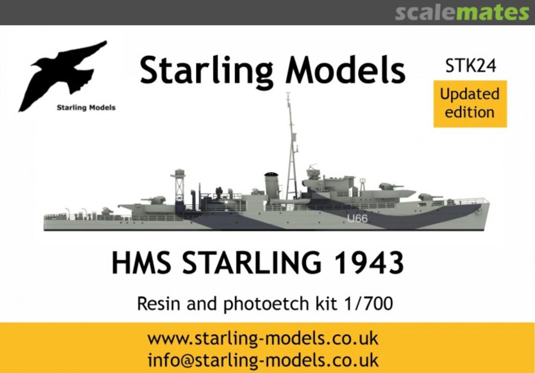 Boxart HMS Starling 1943 STK24 Starling Models Boxart HMS Starling 1943 STK24 Starling Models