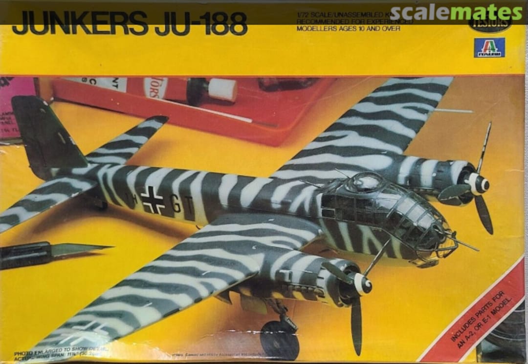 Boxart Junkers Ju-188 878 Testors/Italeri Boxart Junkers Ju-188 878 Testors/Italeri