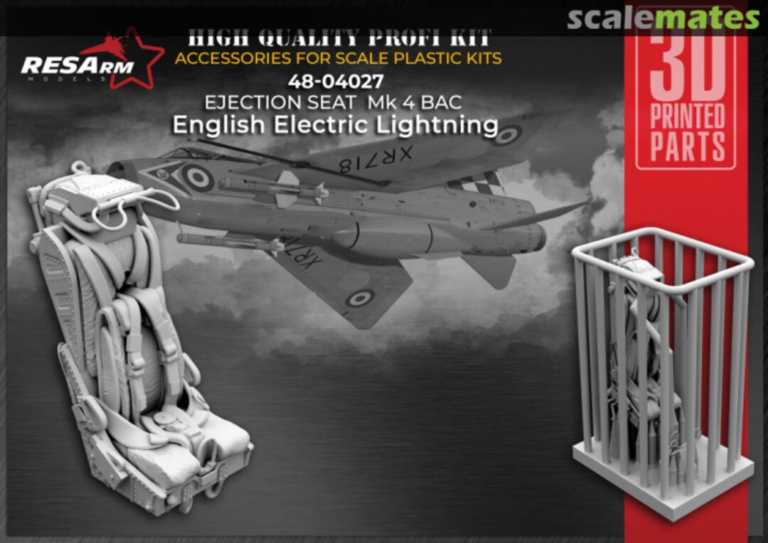 Boxart Lightning ejection seat Mk.4BAC 48-04027 RESArm Boxart Lightning ejection seat Mk.4BAC 48-04027 RESArm