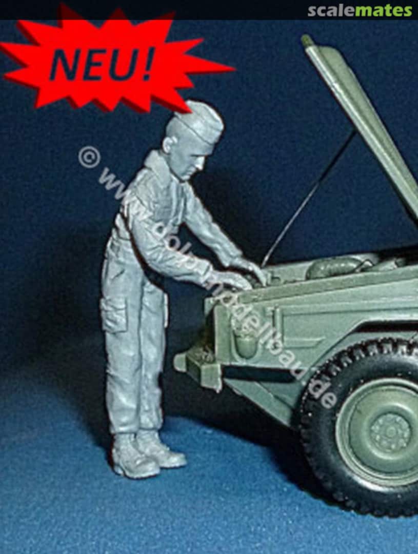 Boxart Driver in M60 work suit, engine breakdown for VW Type 183 Iltis BW252 DOLP-Modellbau