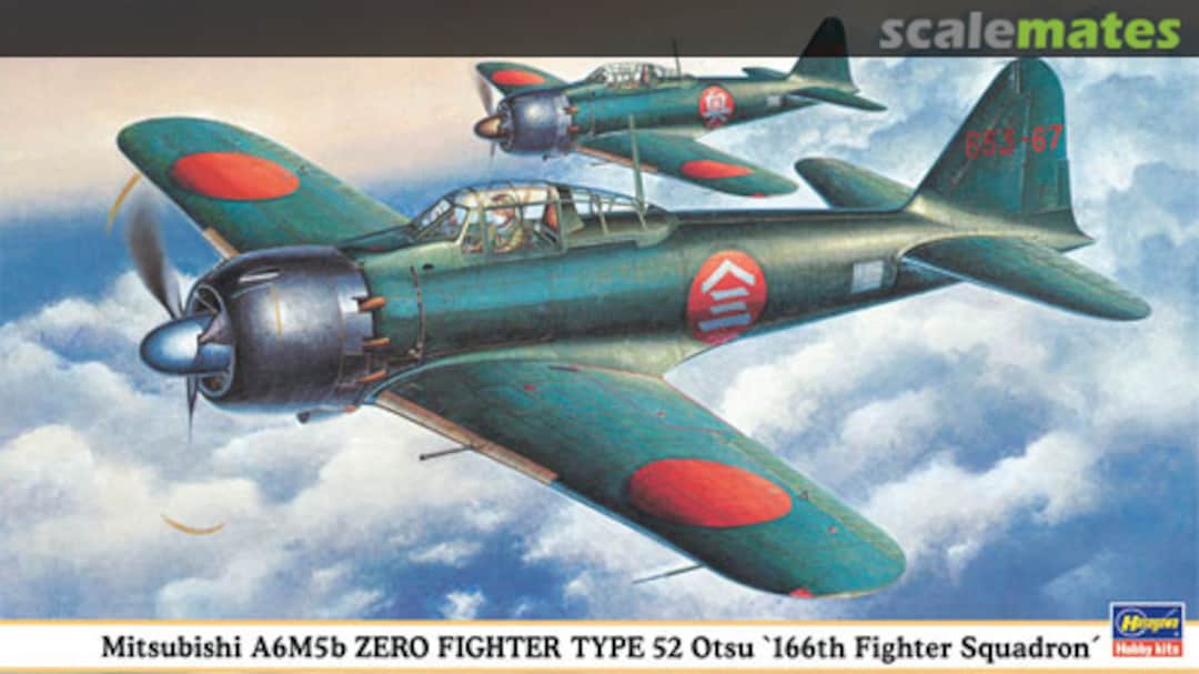 Boxart Mitsubishi A6M5b Zero Fighter Type 52 Otsu `166th Fighter Squadron´ 09428 Hasegawa Boxart Mitsubishi A6M5b Zero Fighter Type 52 Otsu `166th Fighter Squadron´ 09428 Hasegawa