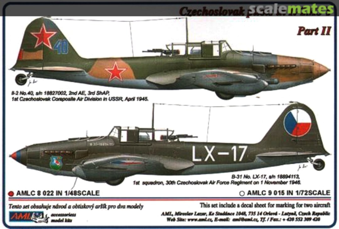 Boxart Czechoslovak pilots in Ilyushin Il-2M3's AMLC8022 AML