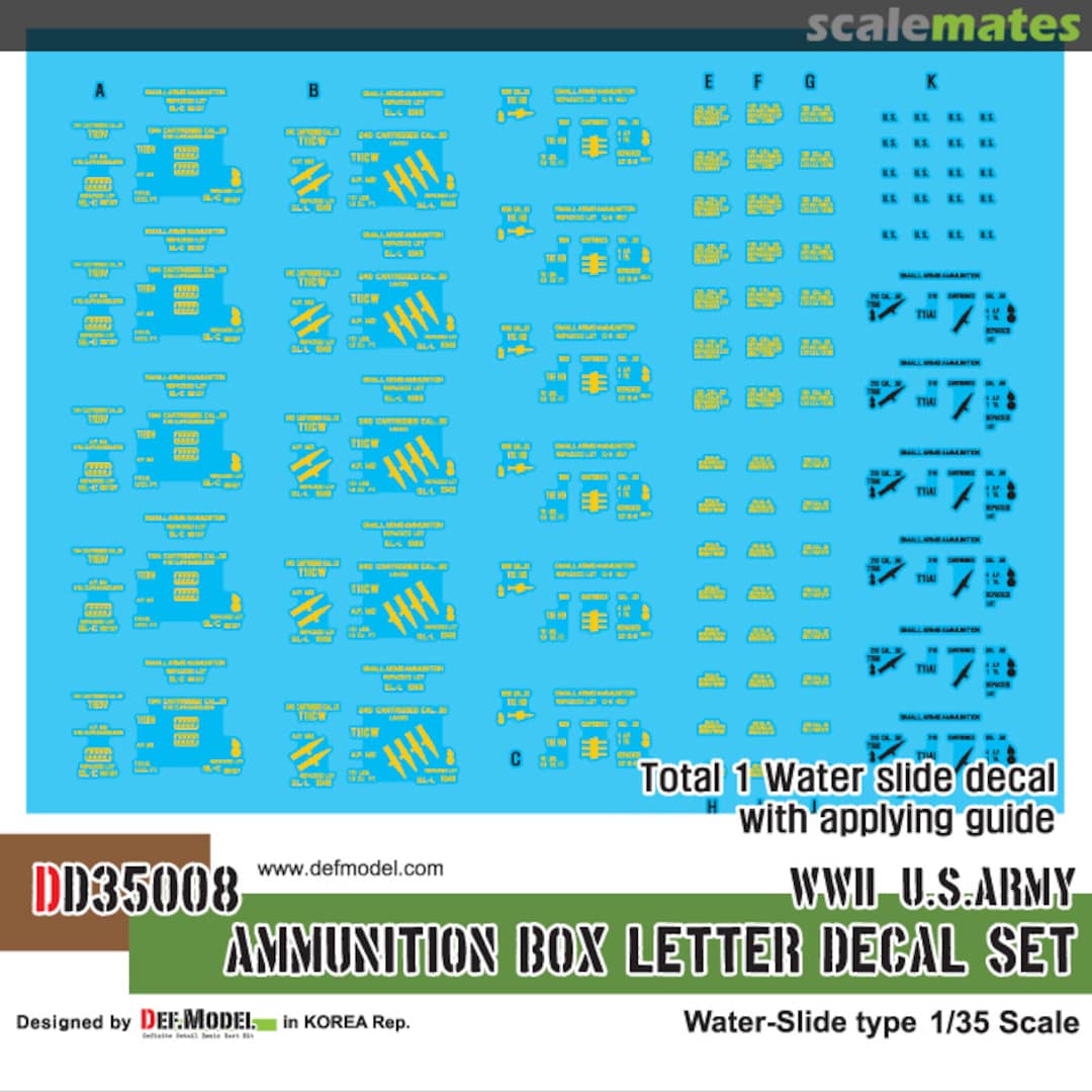 Boxart Ammunition Box Letter Decal Set DD35008 Def.Model Boxart Ammunition Box Letter Decal Set DD35008 Def.Model