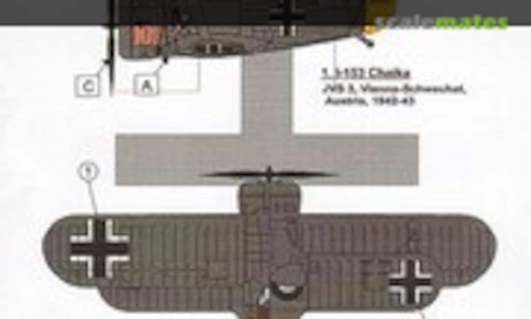 1:48 Polikarpov I-153 Chaika Red 101 JVS.3 Vienna Luftwaffe 1942-43 (LF Models C4809) C4809