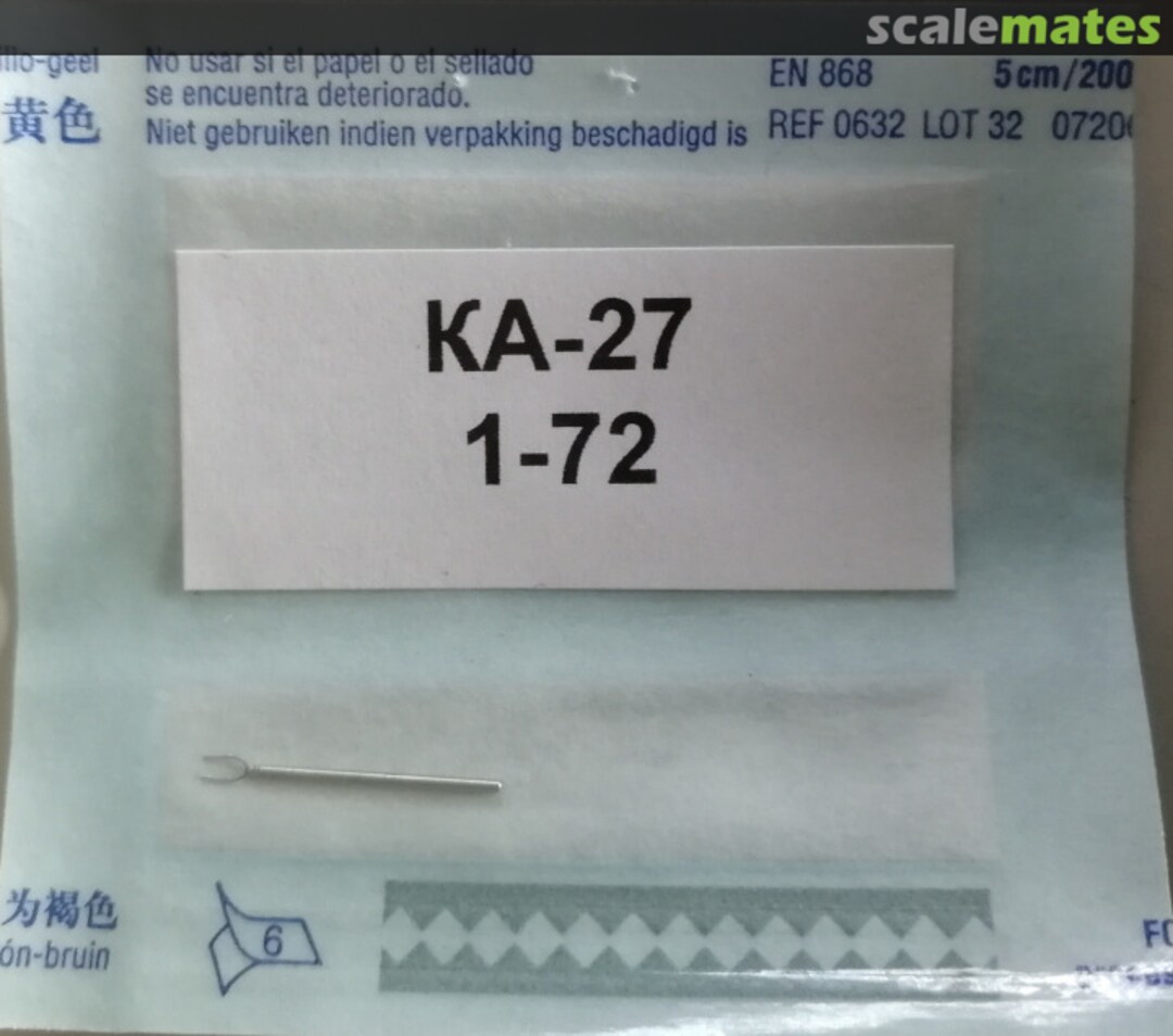 Boxart KA-27 PITOT TUBE 720?? PVD Boxart KA-27 PITOT TUBE 720?? PVD