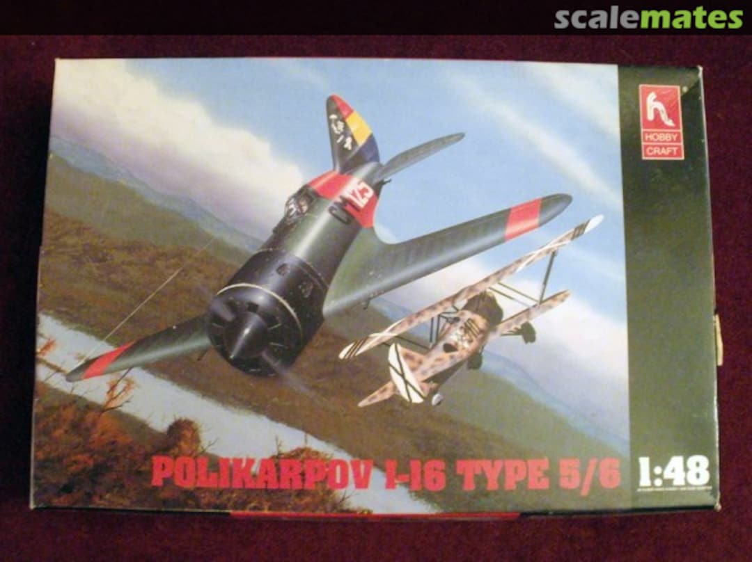 Boxart Polikarpov I-16 Type 5/6 HC1535 Hobbycraft Boxart Polikarpov I-16 Type 5/6 HC1535 Hobbycraft