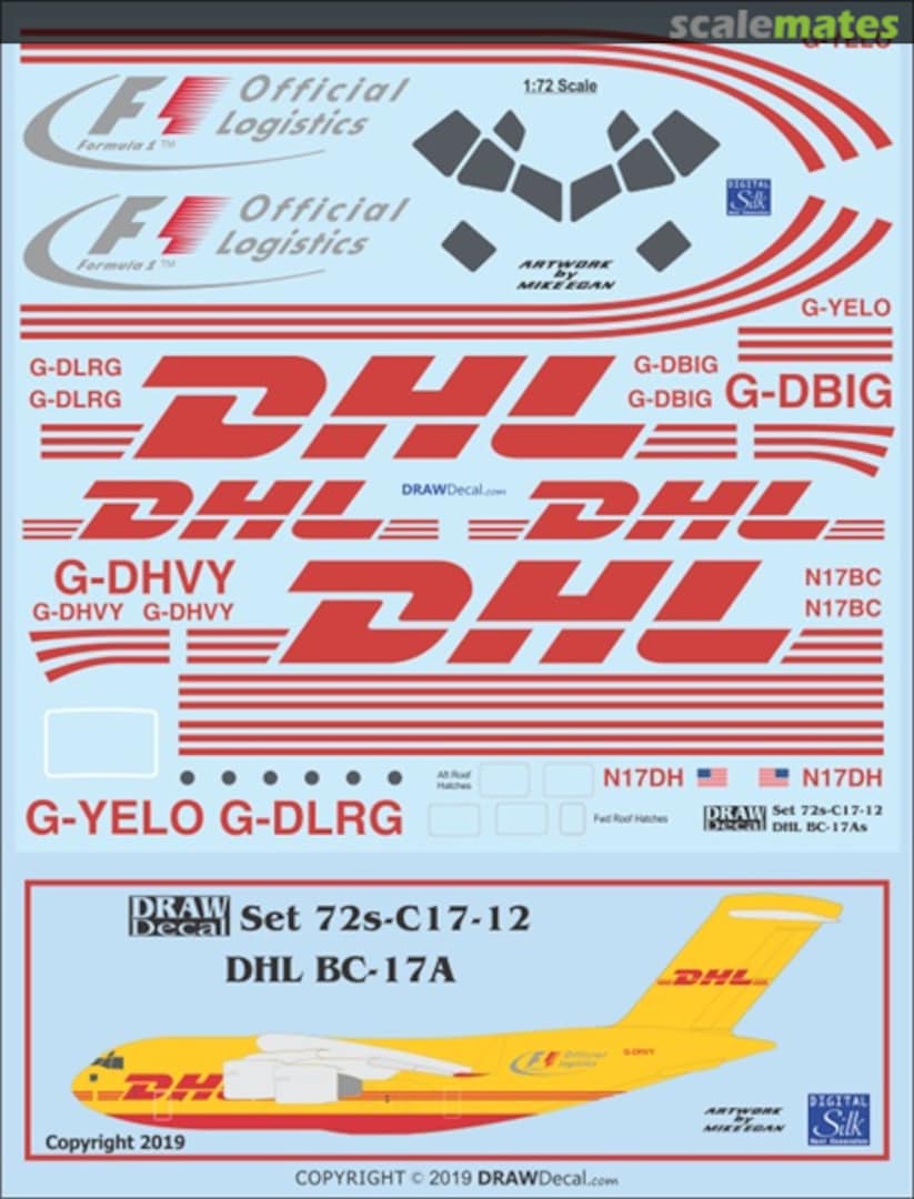 Boxart DHL BC-17A 72s-C17-12 Draw Decal Boxart DHL BC-17A 72s-C17-12 Draw Decal
