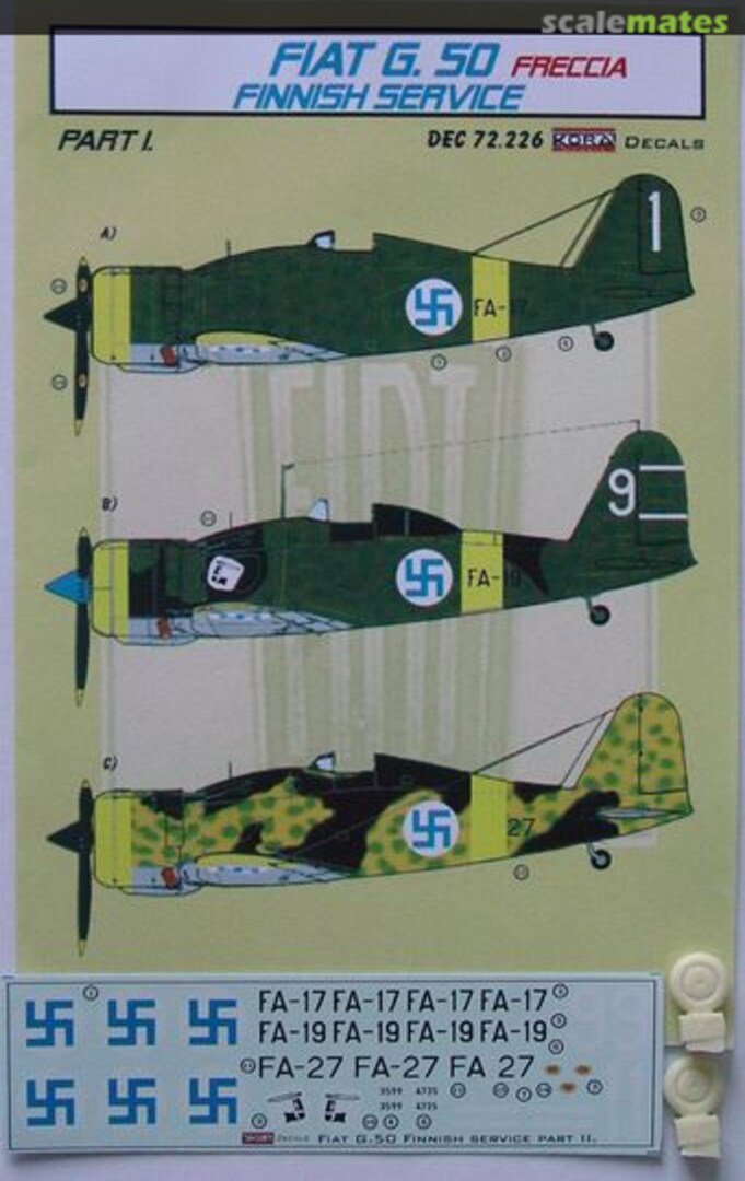 Boxart Fiat G.50 Freccia DEC72226 Kora Models Boxart Fiat G.50 Freccia DEC72226 Kora Models