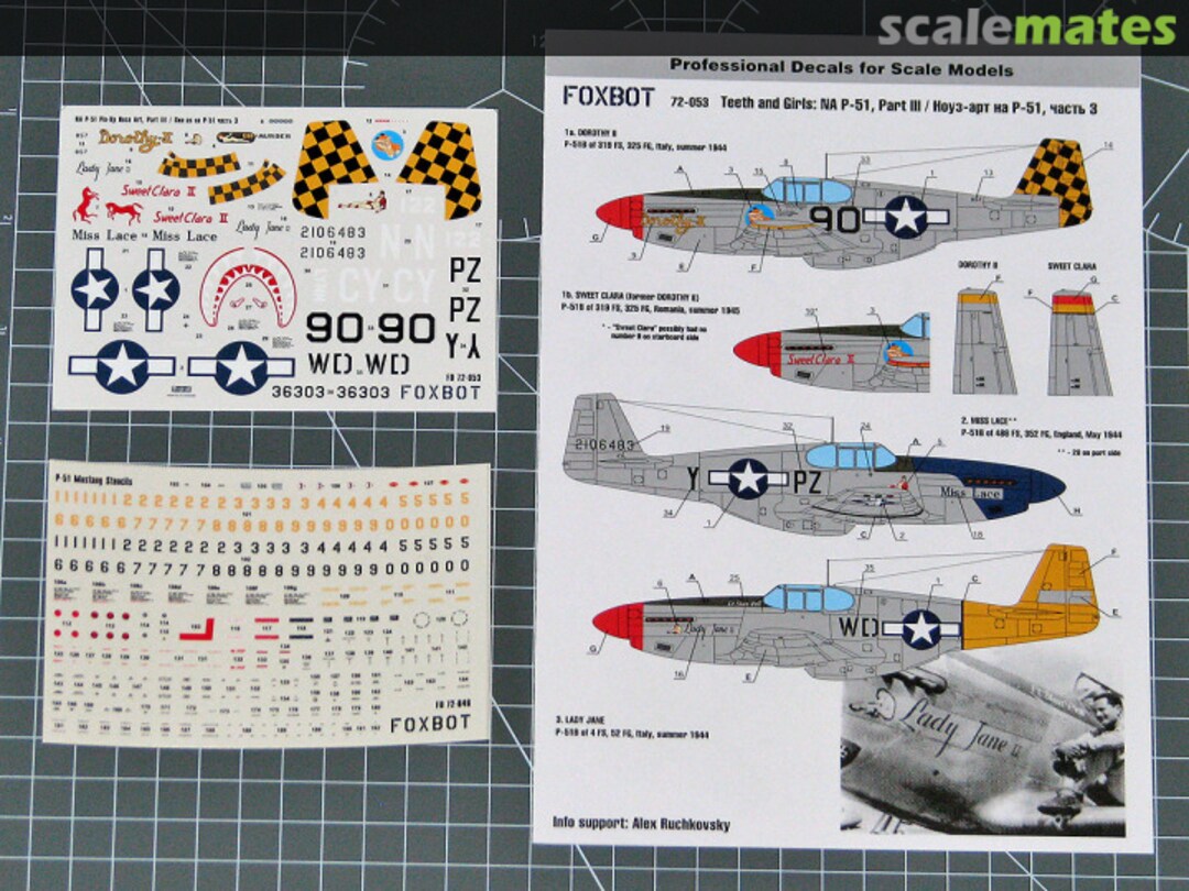 Boxart P-51 Mustang Nose Art, Part III 72-053 Foxbot Boxart P-51 Mustang Nose Art, Part III 72-053 Foxbot