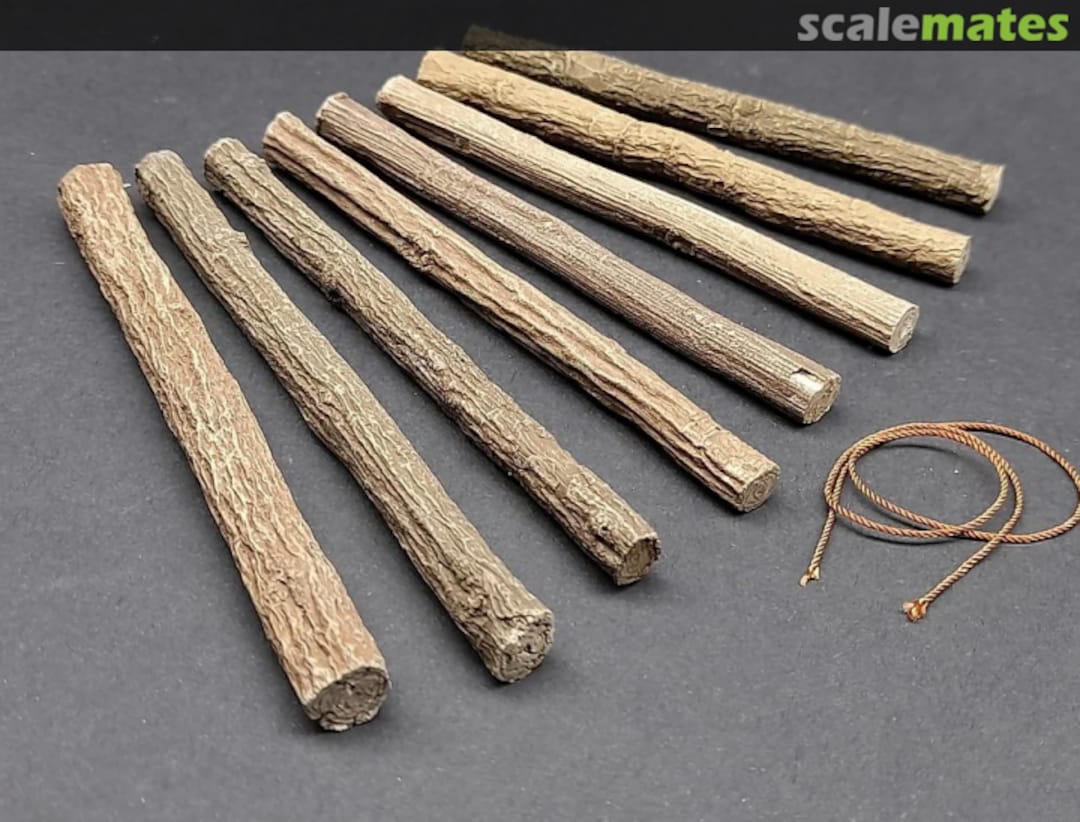 Boxart Logs - 8 pcs - RESIN DD161 DioDump Boxart Logs - 8 pcs - RESIN DD161 DioDump