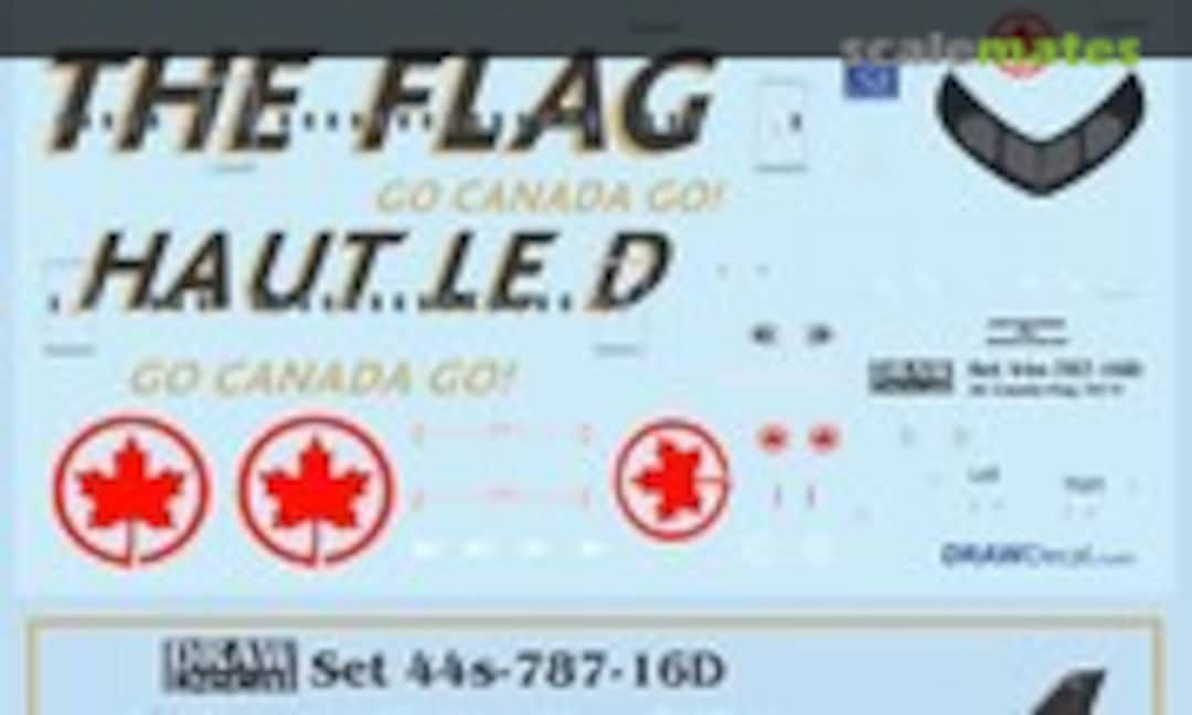 1:144 Air Canada 2020 Olympic 787-9 Dreamliner (Draw Decal 44-787-16D) 44-787-16D
