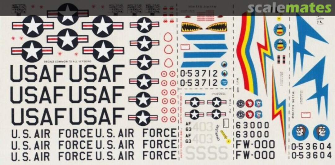 Boxart North American F-100D Super Sabre 3 Modeldecal Boxart North American F-100D Super Sabre 3 Modeldecal