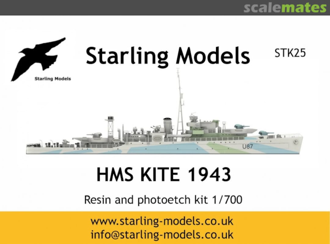 Boxart HMS Kite 1943 STK25 Starling Models Boxart HMS Kite 1943 STK25 Starling Models