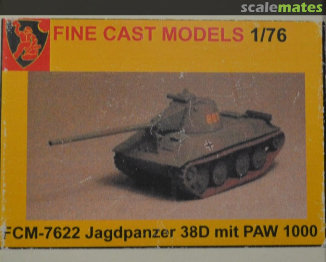 Boxart Jagdpanzer 38D mit PAW 1000 FCM-7622 Fine Cast Models Boxart Jagdpanzer 38D mit PAW 1000 FCM-7622 Fine Cast Models