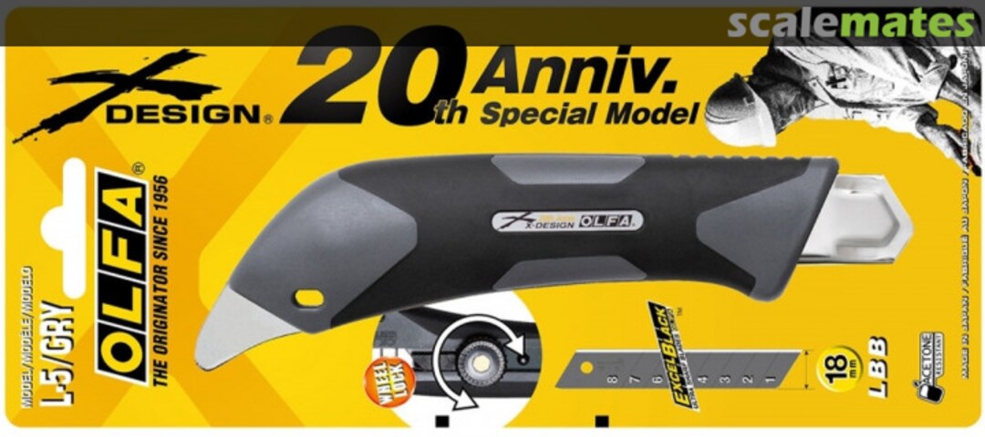 Boxart L-5/GRY (20th Anniversary Model) L-5-GRY Olfa Boxart L-5/GRY (20th Anniversary Model) L-5-GRY Olfa