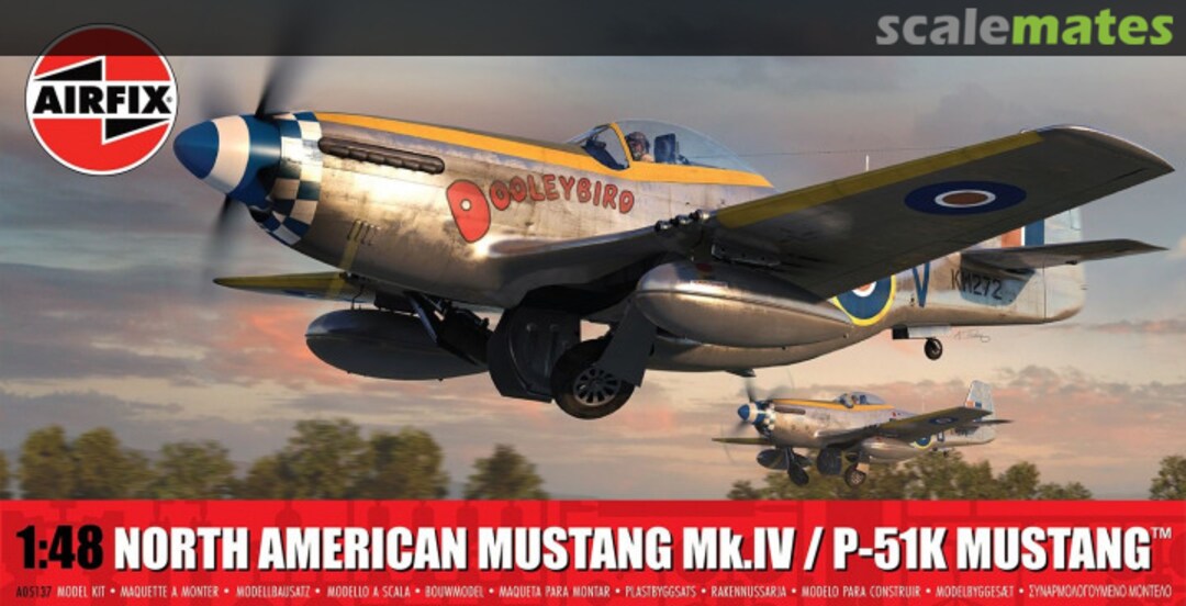 Boxart North American Mustang Mk.IV / P-51K Mustang A05137 Airfix Boxart North American Mustang Mk.IV / P-51K Mustang A05137 Airfix