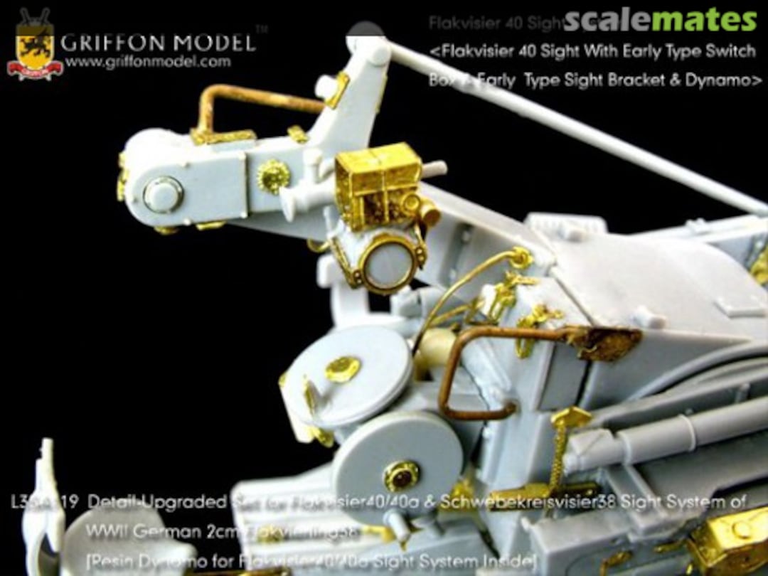 Boxart Sd.Kfz.7/1 2cm Flakvierling Flakvisier 40/40a & Schwebekreisvisi ~Dragon~ L35A119 Griffon Model Boxart Sd.Kfz.7/1 2cm Flakvierling Flakvisier 40/40a & Schwebekreisvisi ~Dragon~ L35A119 Griffon Model