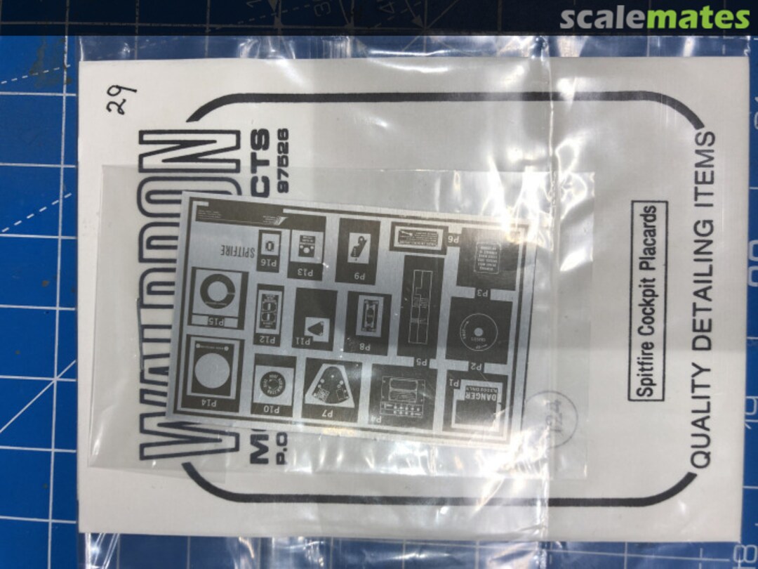 Boxart Spitfire Placards WRP24-029 Waldron Model Products Boxart Spitfire Placards WRP24-029 Waldron Model Products