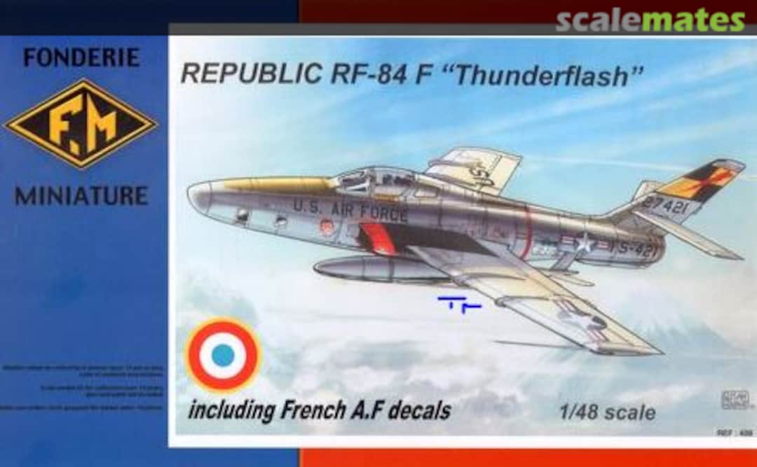 Boxart Republic RF-84 F "Thunderflash" 409 Fonderie Miniature Boxart Republic RF-84 F "Thunderflash" 409 Fonderie Miniature