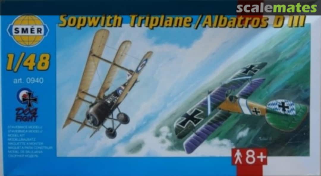 Boxart Sopwith Triplane / Albatros D III 0940 Směr