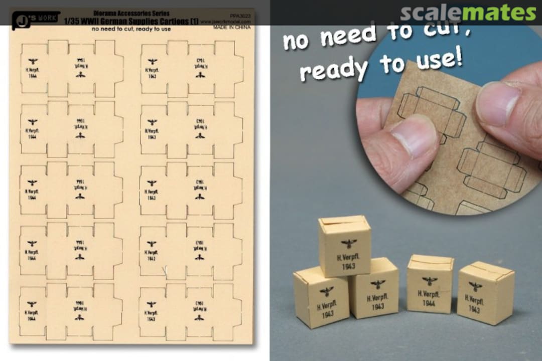 Boxart WWII German Supplies Cartons [1] PPA3023 J's Work