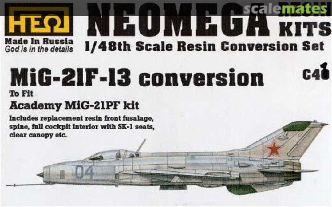 Boxart MiG-21 F-13 conversion C41 NeOmega