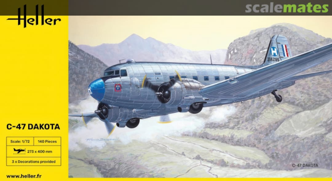 Boxart C-47 Dakota 30372 Heller Boxart C-47 Dakota 30372 Heller