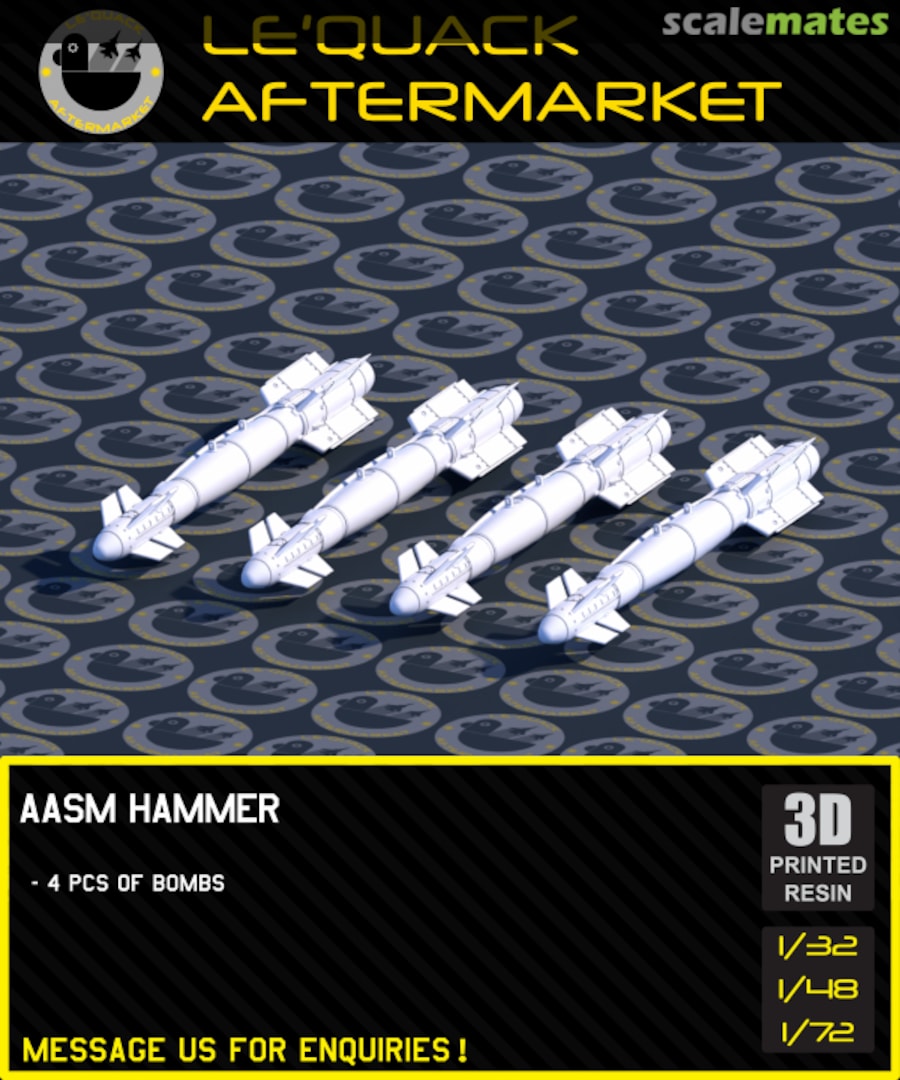 Boxart AASM-250 HAMMER 1/72 LB-072013 Le'Quack Aftermarket Boxart AASM-250 HAMMER 1/72 LB-072013 Le'Quack Aftermarket