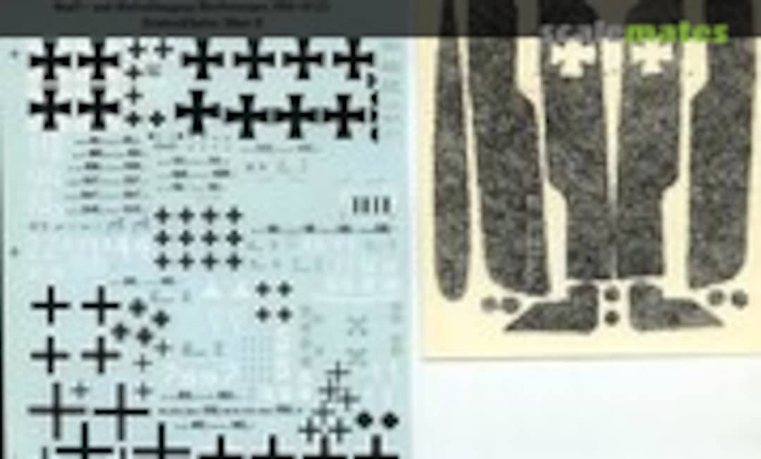 1:72 Gross- und Riesenflugzeug Markierungen 1916-18 (2) Friedrichshafen (1) (Americal/Gryphon 61) 61