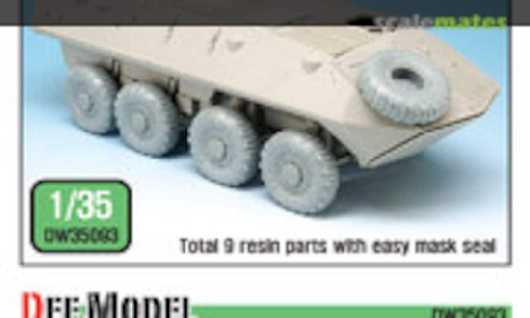 1:35 US LAV-25 XL Sagged Wheel Set (for Trumpeter) (Def.Model DW35093) DW35093