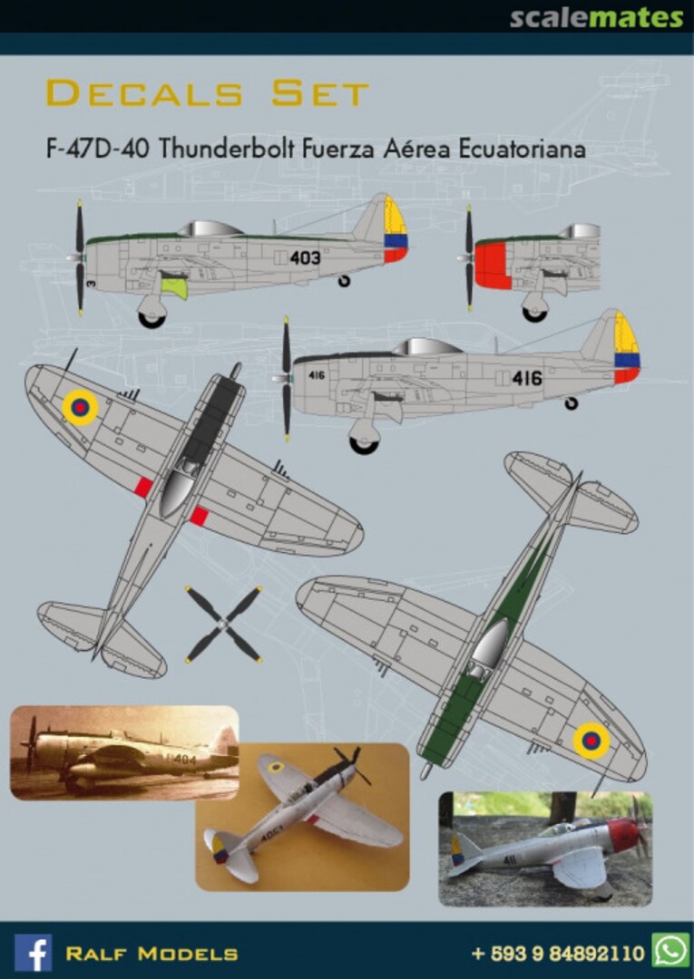 Boxart Republic F-47D-40 Thunderbolt RM 004-72 Ralf Models Boxart Republic F-47D-40 Thunderbolt RM 004-72 Ralf Models