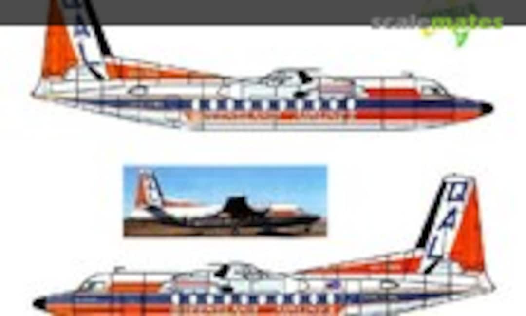1:144 Queensland Airlines (QAL), Fokker F-27-200 Friendship, 14 Dec 1966 (Hawkeye Models CDS-070) CDS-070