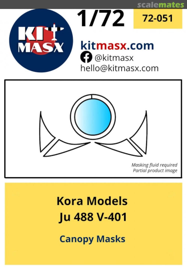 Boxart Ju 488 V-401 72-051 Kit Masx Boxart Ju 488 V-401 72-051 Kit Masx