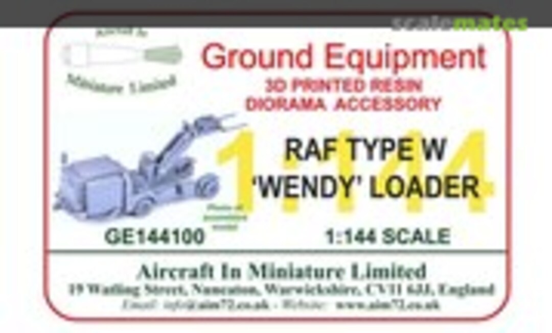 1:144 RAF type W 'Wendy" loader (Aircraft In Miniature Ltd GE144100) GE144100