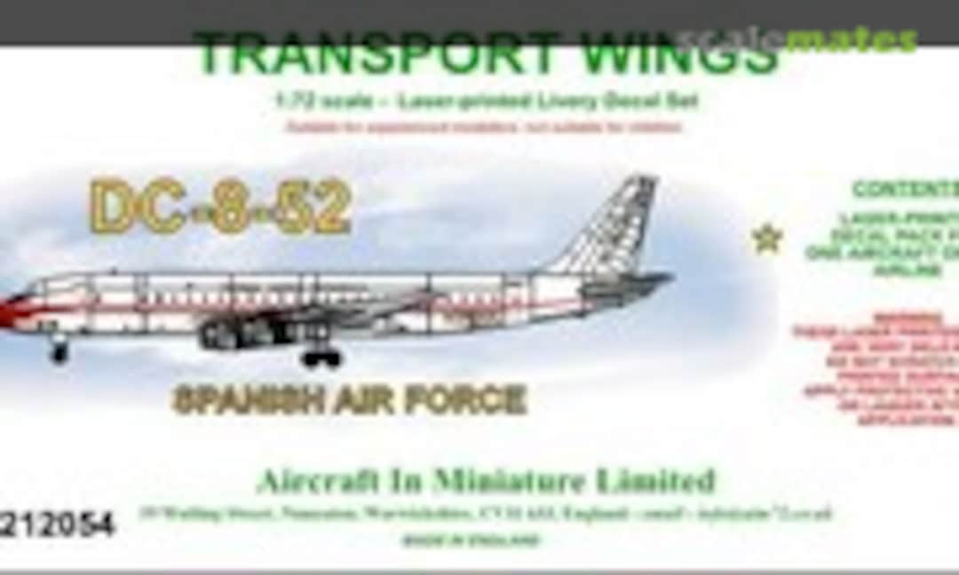 1:72 Douglas DC-8-52 decal set 'Spanish Air Force. (Aircraft In Miniature Ltd TWL7212054) TWL7212054