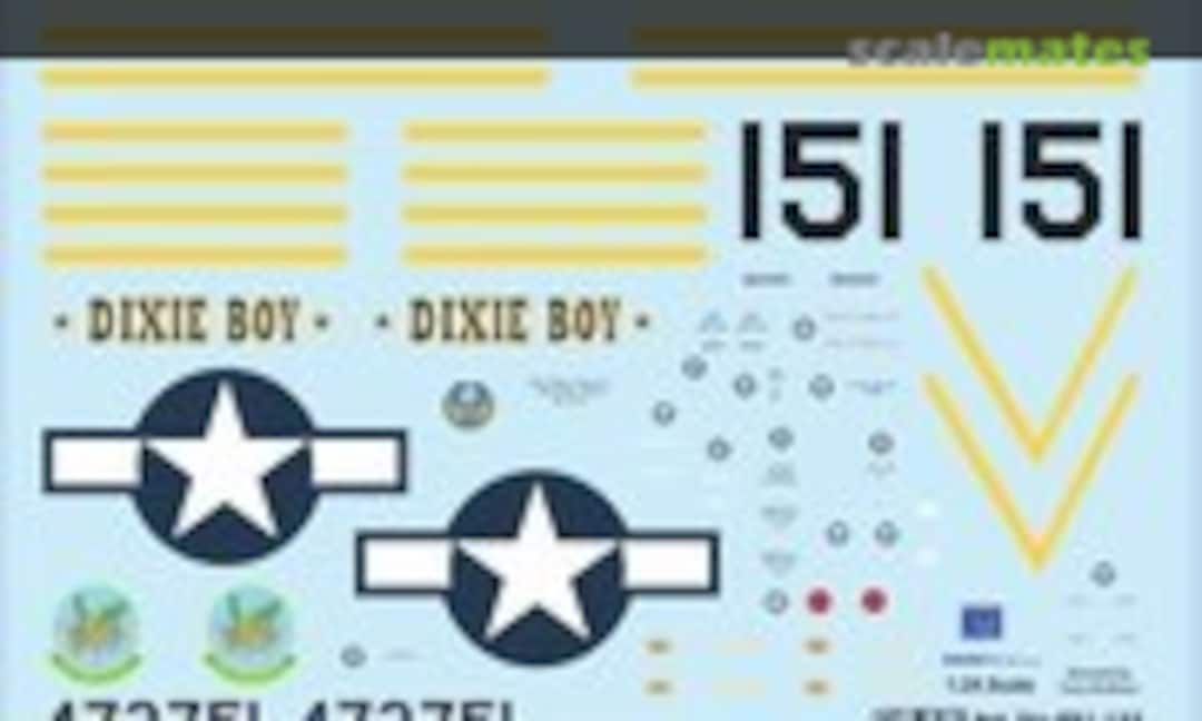 1:24 “Dixie Boy” P-51D (Draw Decal 24-P51-133) 24-P51-133