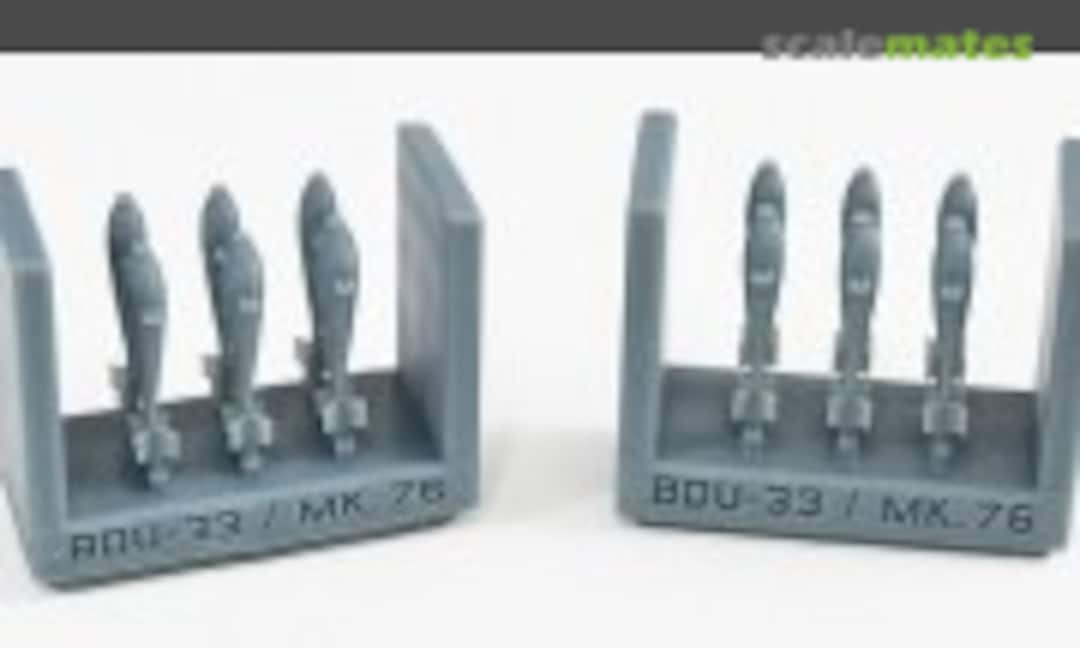 1:48 BDU-33 Practice bomb (unsafed) set of 12 (Phase Hangar Resin 48199) 48199