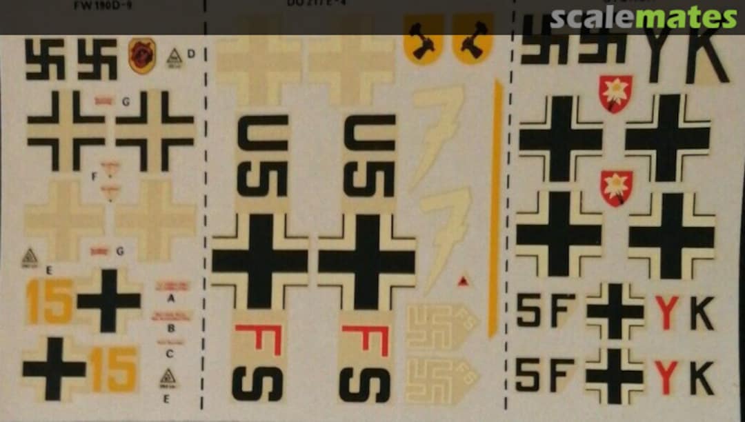 Boxart Luftwaffe: Fw190D-9, Fi156C & Do217E-4 5 Modeldecal Boxart Luftwaffe: Fw190D-9, Fi156C & Do217E-4 5 Modeldecal
