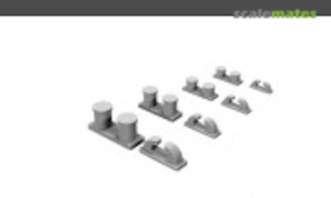 1:350 Chocks and Bollards (Swordfish 35014111) 35014111