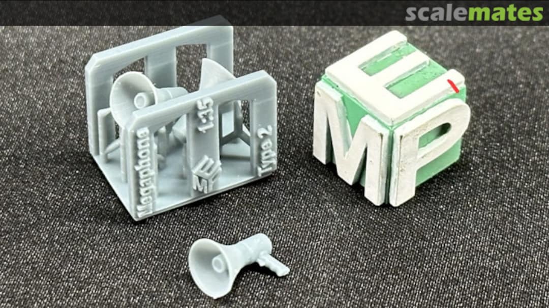 Boxart Megaphone - type 2 - 2 pieces 35080117 EMP3d Boxart Megaphone - type 2 - 2 pieces 35080117 EMP3d
