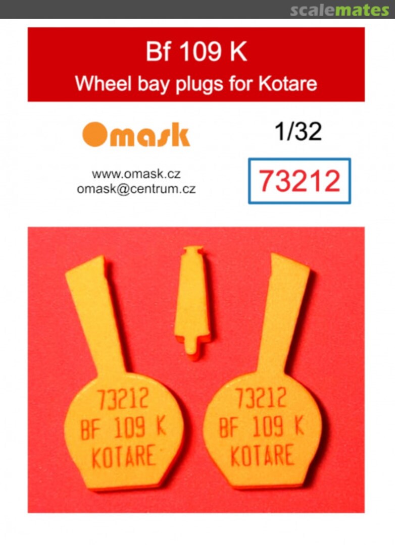 Boxart Messerschmitt Bf-109 K - Wheel Bay Plugs (for Kotare Kits) 73212 Omask Boxart Messerschmitt Bf-109 K - Wheel Bay Plugs (for Kotare Kits) 73212 Omask