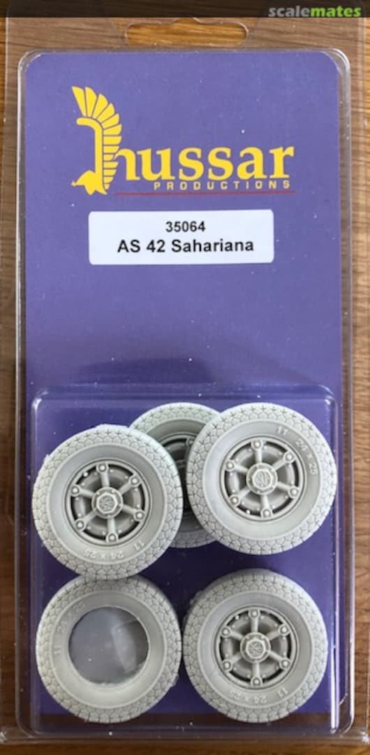 Boxart AS42 Sahariana Wheels with Spare 35064 Hussar Productions Boxart AS42 Sahariana Wheels with Spare 35064 Hussar Productions