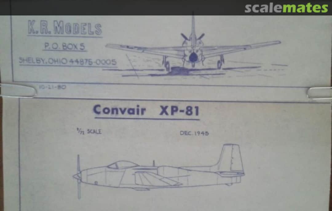 Boxart XP-81  KR-Models